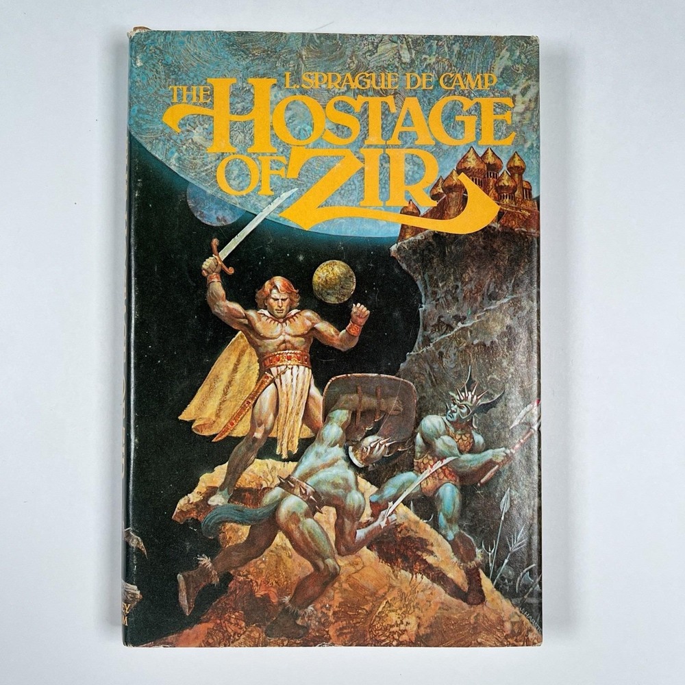 Signed Inscribed The Hostage of Zir by L. Sprague de Camp HC DJ Putnam 1977 Rare